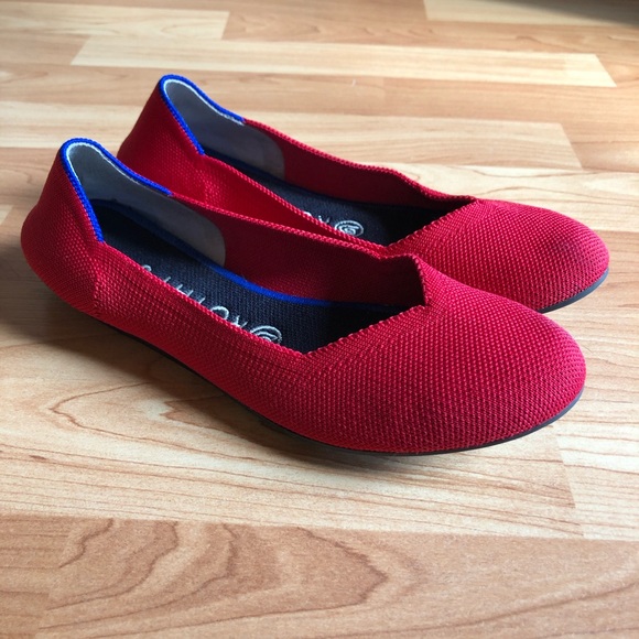 Rothy's Shoes - Authentic Rothy’s in Scooter Red Round Toe Flats